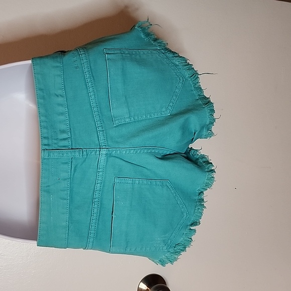 Billabong Laneway Jean Shorts, Size 26, Dark Turquoise - Picture 3 of 6